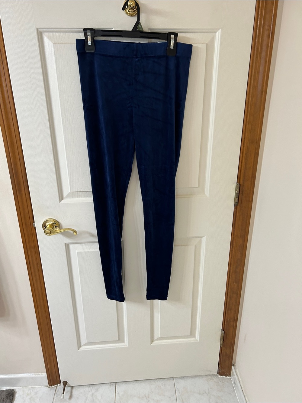 Serra Navy Skinny Ponte-Style Pants